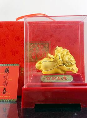 新款上市 绒沙金秀气百财如意摆件 创意商务活动促销随手礼