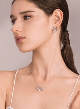 BABYBEI初贝折扇项链锁骨链