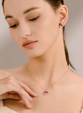 BABYBEI初贝红粉佳人项链