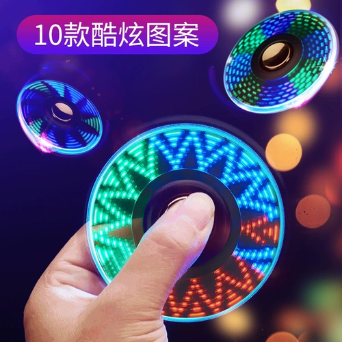 Неоновый гоночный автомобиль для пальца, крутящийся волчок, ветрозащитная креативная зажигалка с usb-зарядкой, популярно в интернете