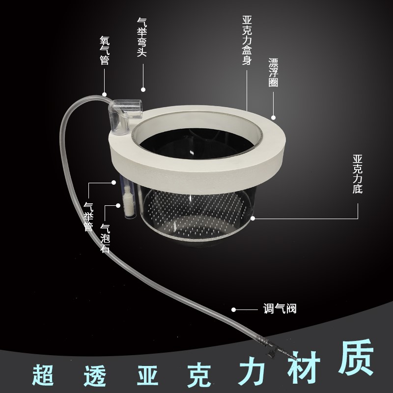 鱼缸圆形漂浮隔离盒亚克力多功能繁殖压苗孵化器金波子三湖鼠鱼卵 - 图1