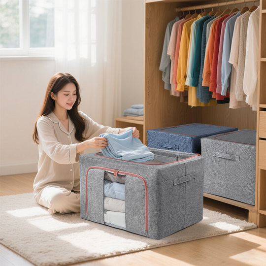 Bagna-Box aus natürlicher Baumwolle und Leinen, umweltfreundlich, geruchlos und gesünder