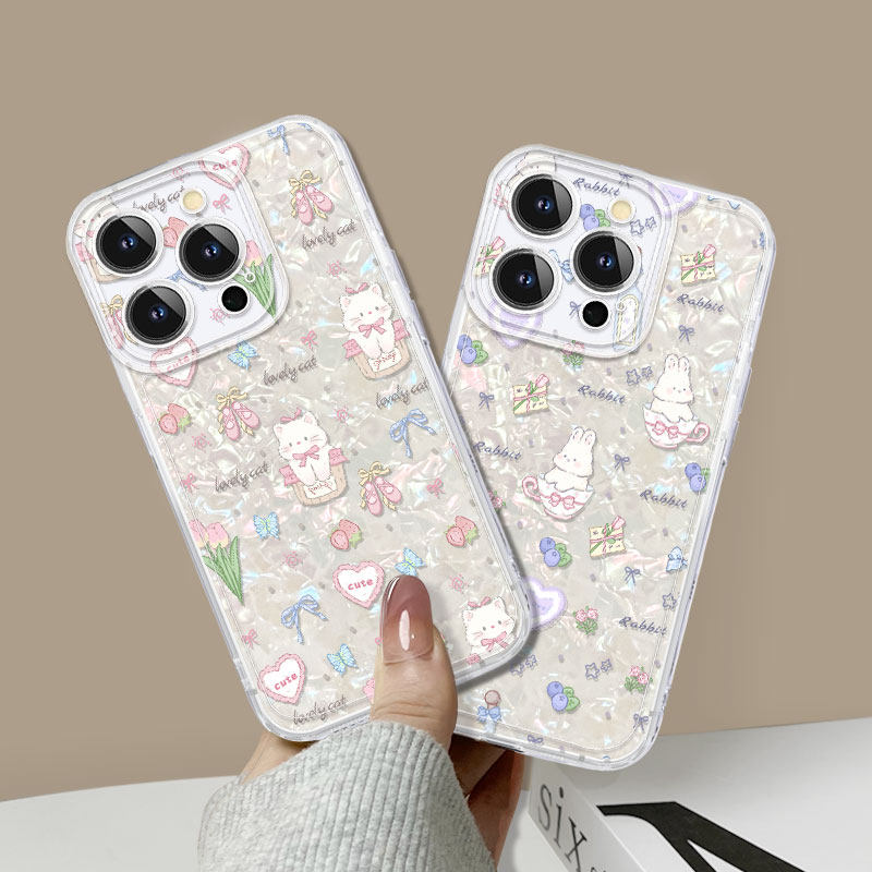 春日萌宠贝壳纹适用红米note14手机壳新款note14pro防摔note13/12硅胶notee11/10透明pro高级note9/8/7女pro+ - 图0