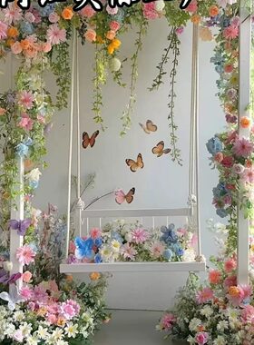 仿真花束莫奈布景装置花艺