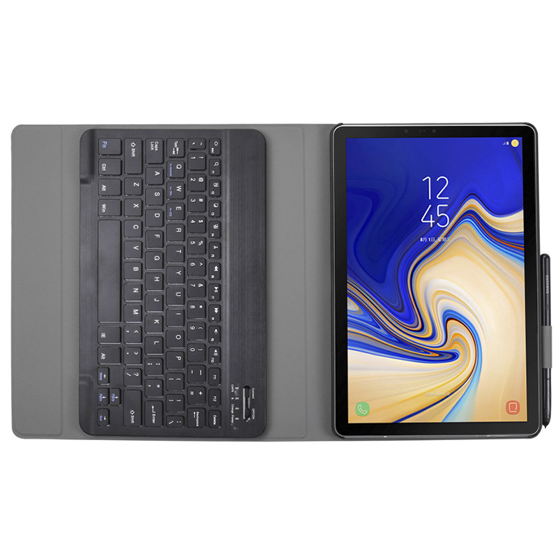 适用于三星Galaxy Tab S4保护套带蓝牙键盘鼠标T835C平板电脑SM-T830商务皮套10.5寸T837V外壳防摔支