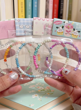 小众摆摊手链米珠原创