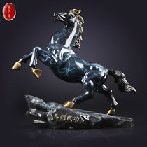 LO GULEYA bronze horse pendulum pieces horse to the successful Merchants Living Room Office Home Decorative Handicraft Gifts