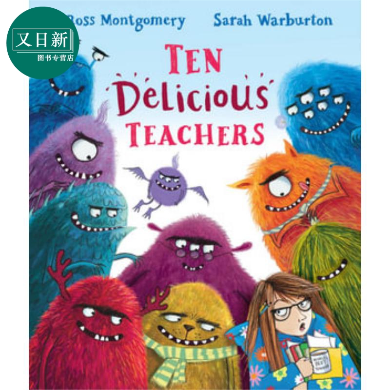 Sarah Warburton Ten Delicious Teachers 十个美味的老师 十佳老师 幼儿数数韵律启蒙绘本 英文早教益智 3-7岁 - 图3