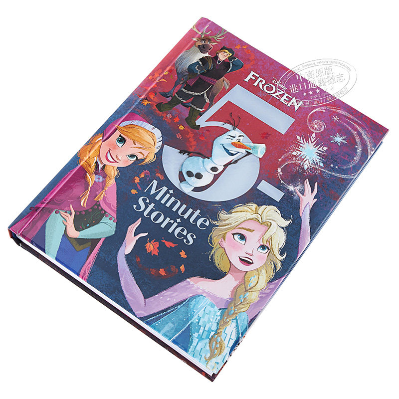英文原版 5分钟故事系列 Disney 5-Minute Stories Frozen 冰雪奇缘睡前故事集 精装 迪斯尼 绘本 4~7岁 安娜 艾莎