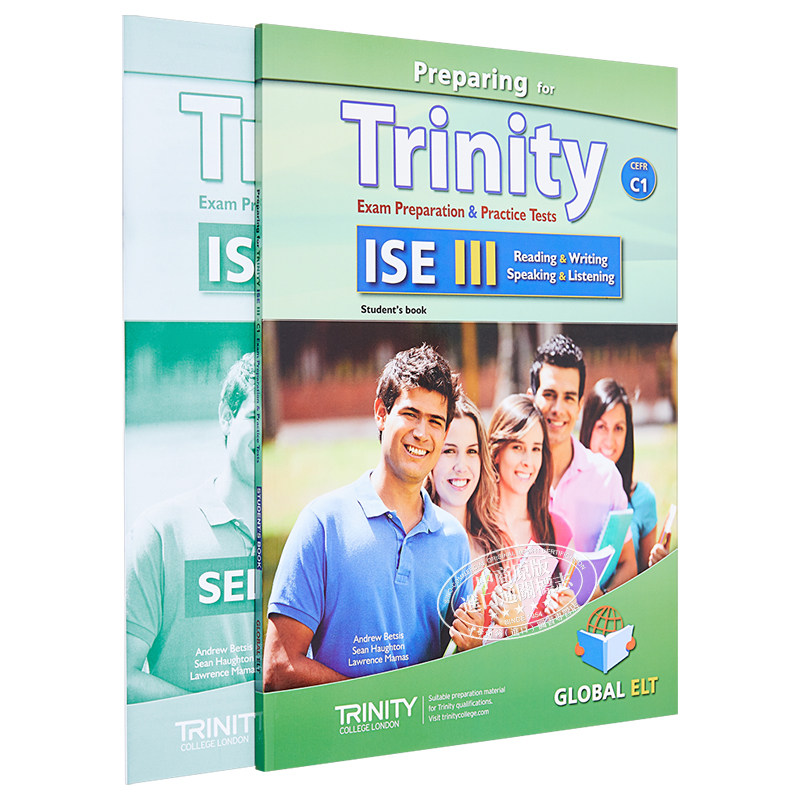 Preparing for Trinity-ISE III CEFR C1 备考英语综合能力考试三级C1听说读写自学套装 含答案 7-12岁