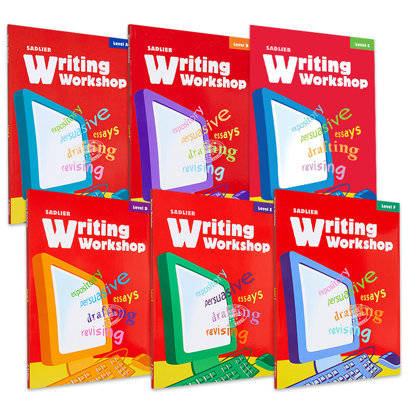 美国写作教材 Sadlier Writing Workshop Level A-F Grade 6-12 写作工作坊 小学 初中 高中 英语作文练习教辅 英文原版 进口
