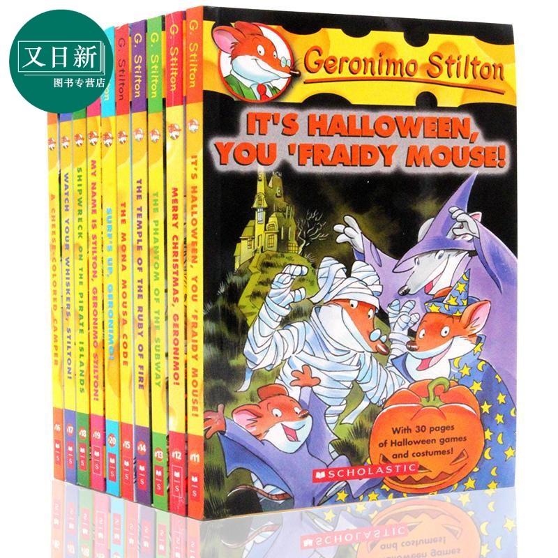 老鼠记者11-20 英文原版 儿童文学 章节书 悬疑探险 Geronimo Stilton 7-10岁适读 故事书 又日新