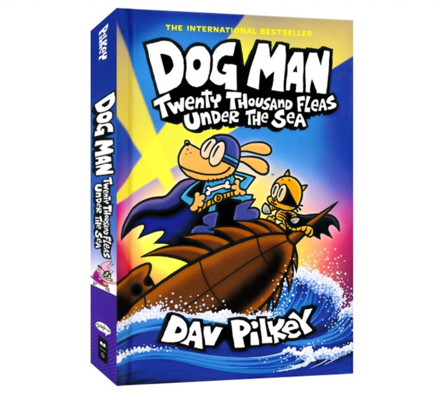 Dog Man 11 Twenty Thousand Fleas Under the Sea神探狗狗11 英文原版进口 桥梁漫画图像小说 Dav Pilkey 7-12岁 又日新 - 图0