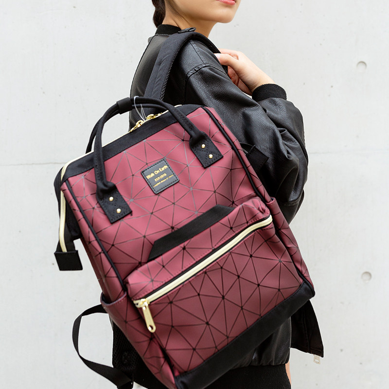 walk onearth三宅一生男女双肩包 walkonearth双肩背包