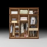 Сплошная древесная шкафная спальня квартира -Открыть на заказ шкаф Три четыре пятиуровневых комбинированных толстого шкаф