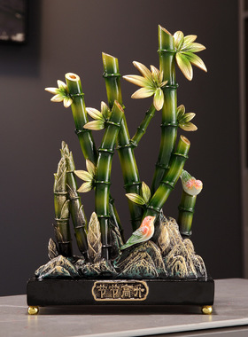 节节高升富贵竹子摆件时来运转客厅电视柜装饰办公室乔迁新居礼品