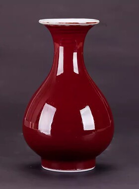 景德镇陶瓷花瓶中式家居客厅博古架装饰品办公室展厅工艺品摆件