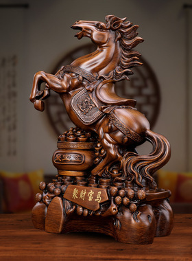 立马成功招财宝马摆件老板办公室桌面装饰品风水摆设商务开业礼品