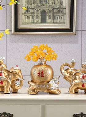 大象摆件招财风水吉象家居客厅吉象装饰乔迁新居开业礼品