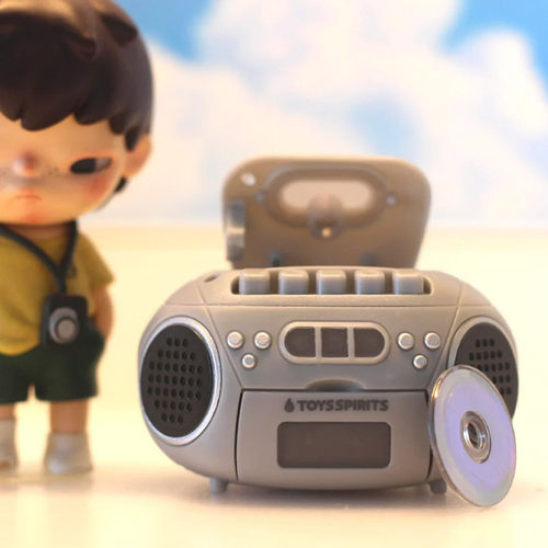 日本正版TOYS SPIRITS 迷你复古录音CD播放机扭蛋 手提录音机玩具 - 图2