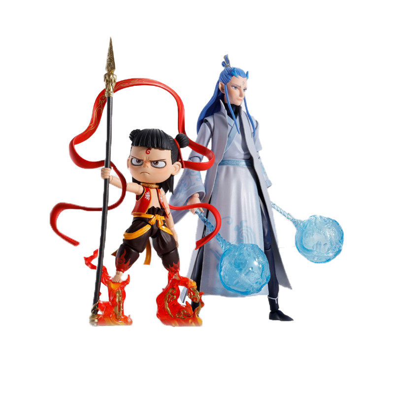 万代SHF 哪吒之魔童降世 哪吒闹海敖丙龙王三太子可动手办模型