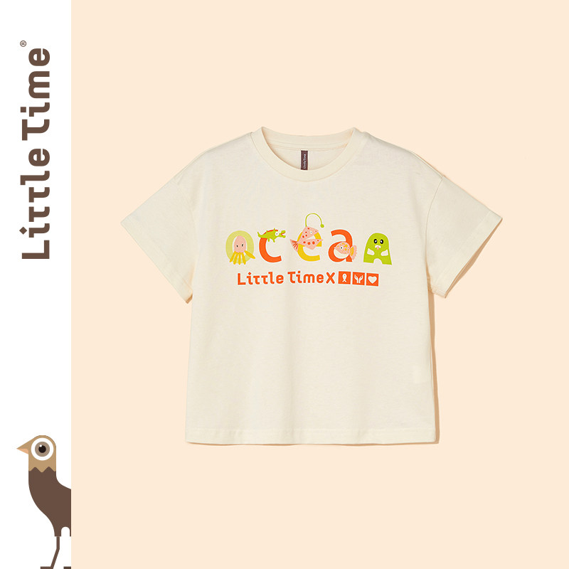 littletime海洋印花亲子装儿童t恤 littletimeT恤