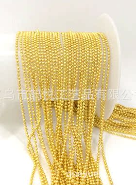 珠链链条  1.5mm波仔链 链条DIY饰品 波珠链 可加做保色 电镀链条