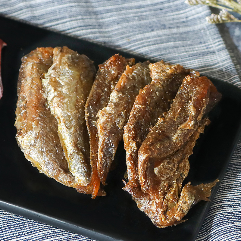 舟山特产香酥干黄花鱼500克小黄鱼 景萱即食鱼零食