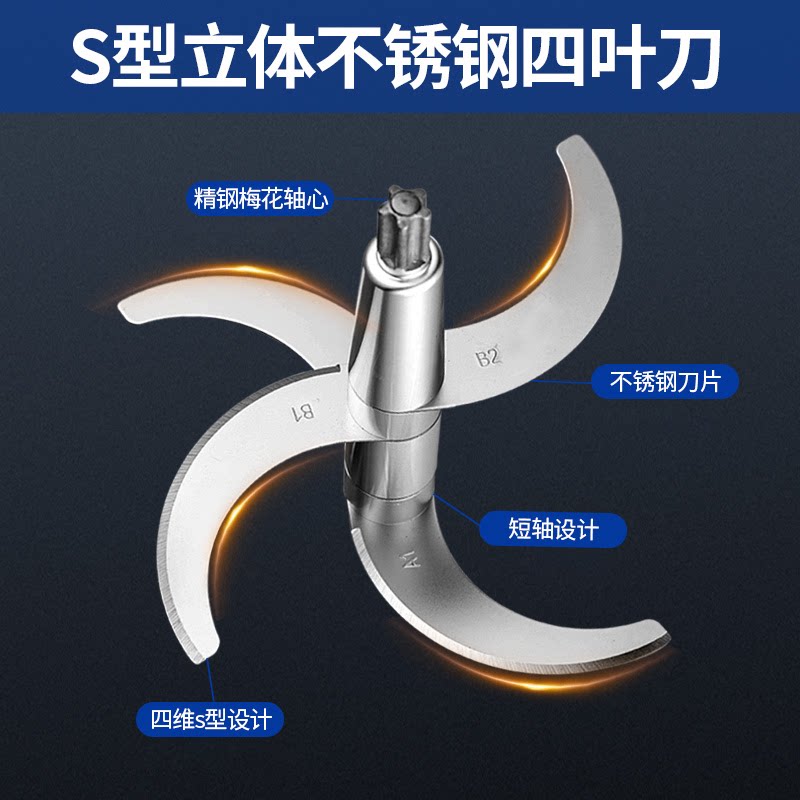 力果2025新款绞肉机6L家用大容量大功率纯铜电机不锈钢肉丸打浆机