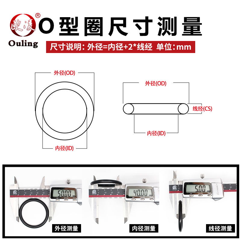 丁晴O型圈密封圈外径7-20-30*线径2.4mm橡胶圈防水性好耐磨耐油 - 图2