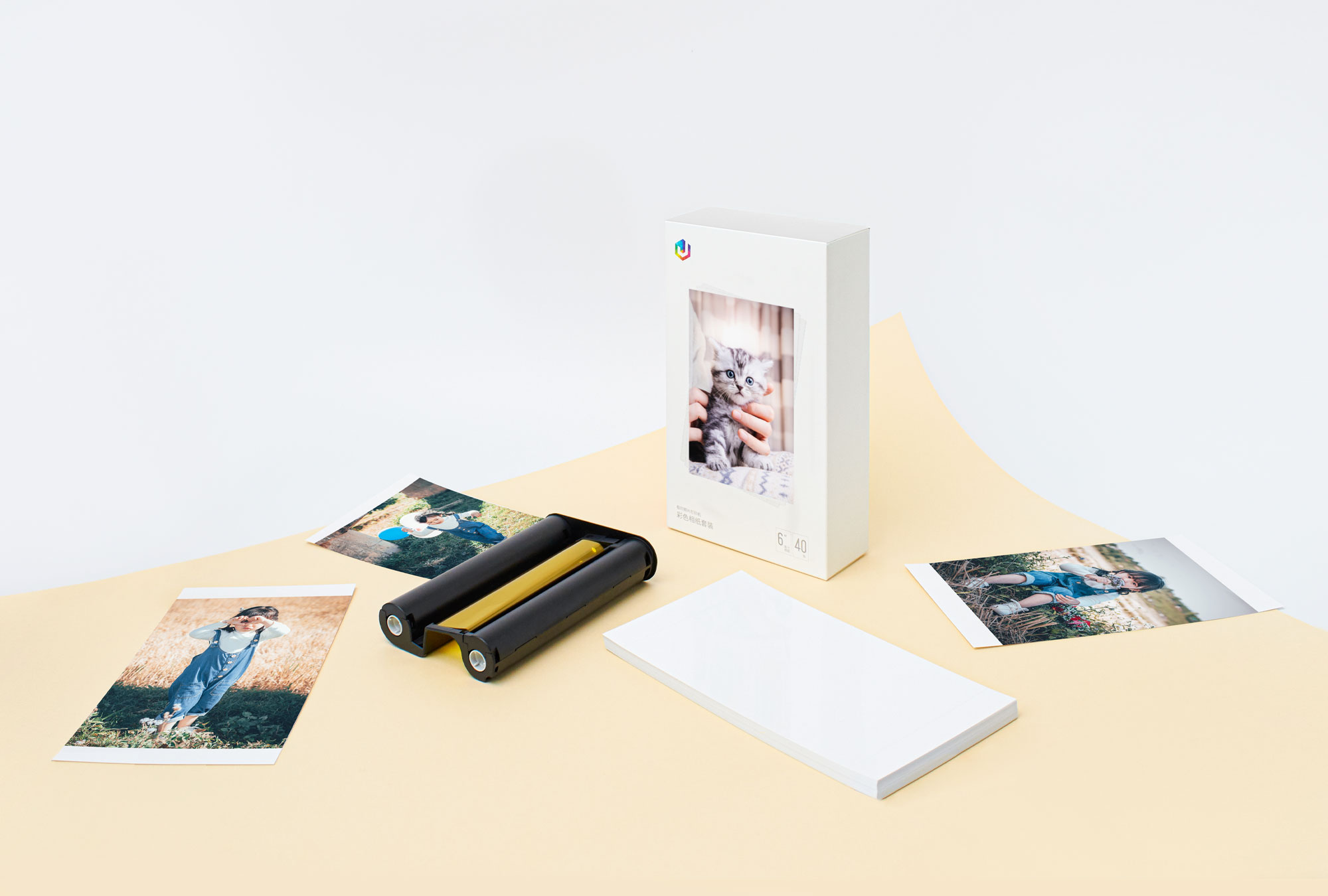 极印原装留声手机照片打印机打印纸6寸6英寸40张热升华色带彩色相纸套装 - 图3