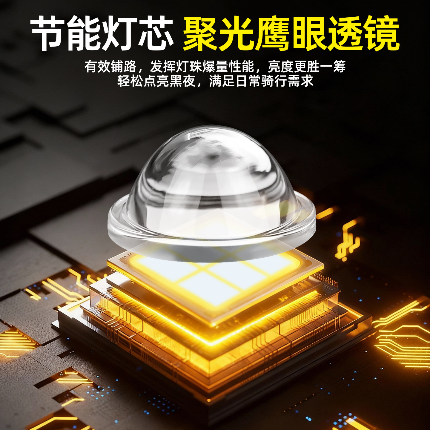 电动车灯LED大灯超亮摩托车射灯头盔式外置强光铺路灯透镜切线灯,淘宝优惠券,粉丝福利购,淘宝优惠卷