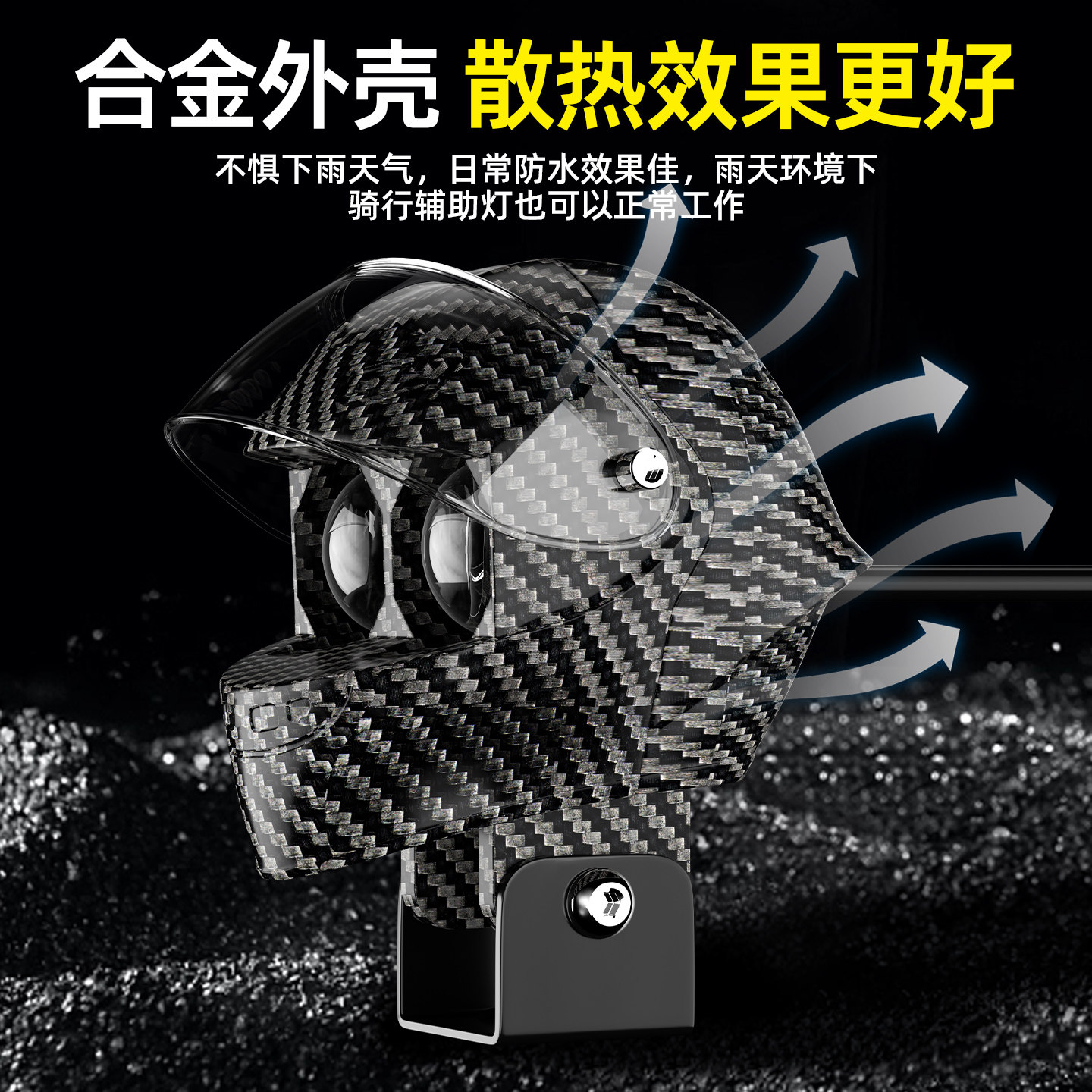 电动车灯LED大灯超亮摩托车射灯头盔式外置强光铺路灯透镜切线灯,淘宝优惠券,粉丝福利购,淘宝优惠卷