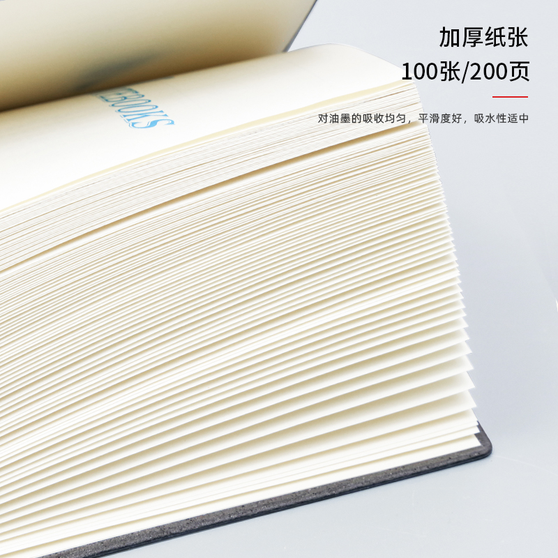 笔记本本子定制可印LOGO商务会议办公记事本硬面带扣皮制加厚简约ins风学生日记本高颜值手账本礼盒精致高档-图2