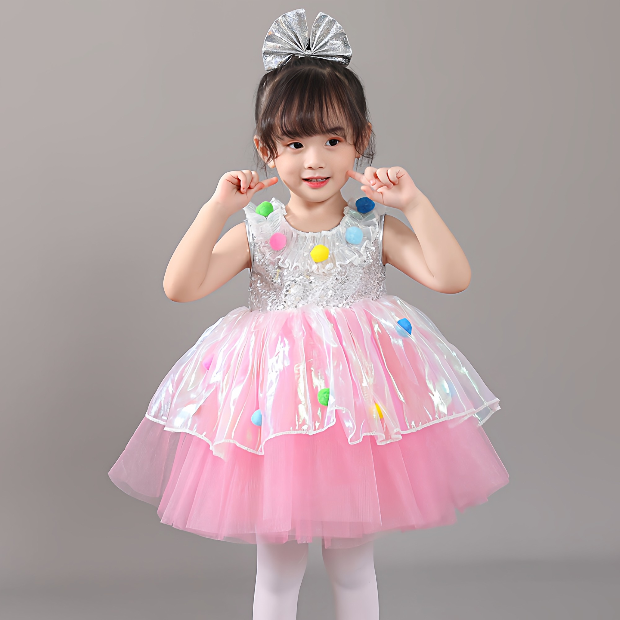 六一儿童舞蹈服表演服幼儿园可爱蓬蓬裙演出服女童亮片纱裙公主裙,淘宝优惠券,粉丝福利购,淘宝优惠卷