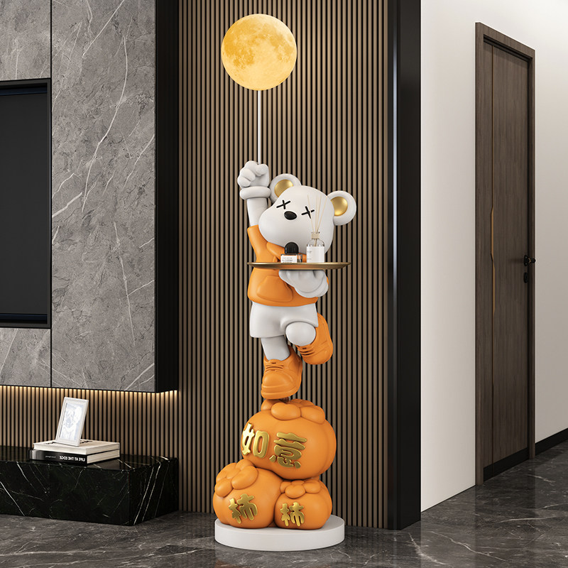 柿柿如意暴力熊大型客厅落地摆件电视柜旁装饰品蓝牙音响乔迁礼物,淘宝优惠券,粉丝福利购,淘宝优惠卷