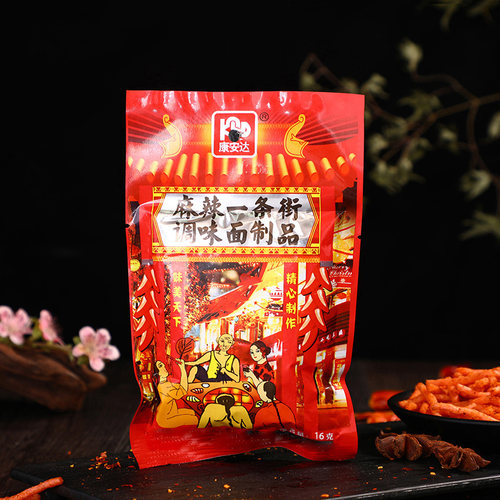 康安达麻辣一条街辣条童年儿时怀旧零食校园5毛钱小包装休闲小吃 - 图0