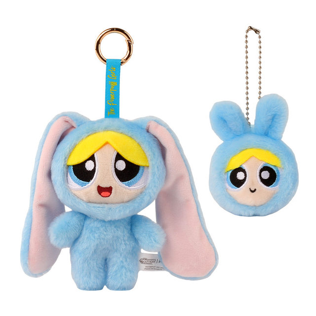 Genuine Powerpin policewoman plush pendant bubble dressed up as a rabbit doll bag hanging decoration cute doll gift
