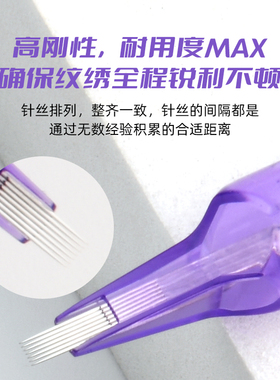 FIX电流仪专用针纹绣机器针头欧洲唇颗粒雾眉纹眉眼线全抛一体针