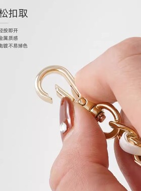 化妆包改造链条圆饼包改造斜挎链