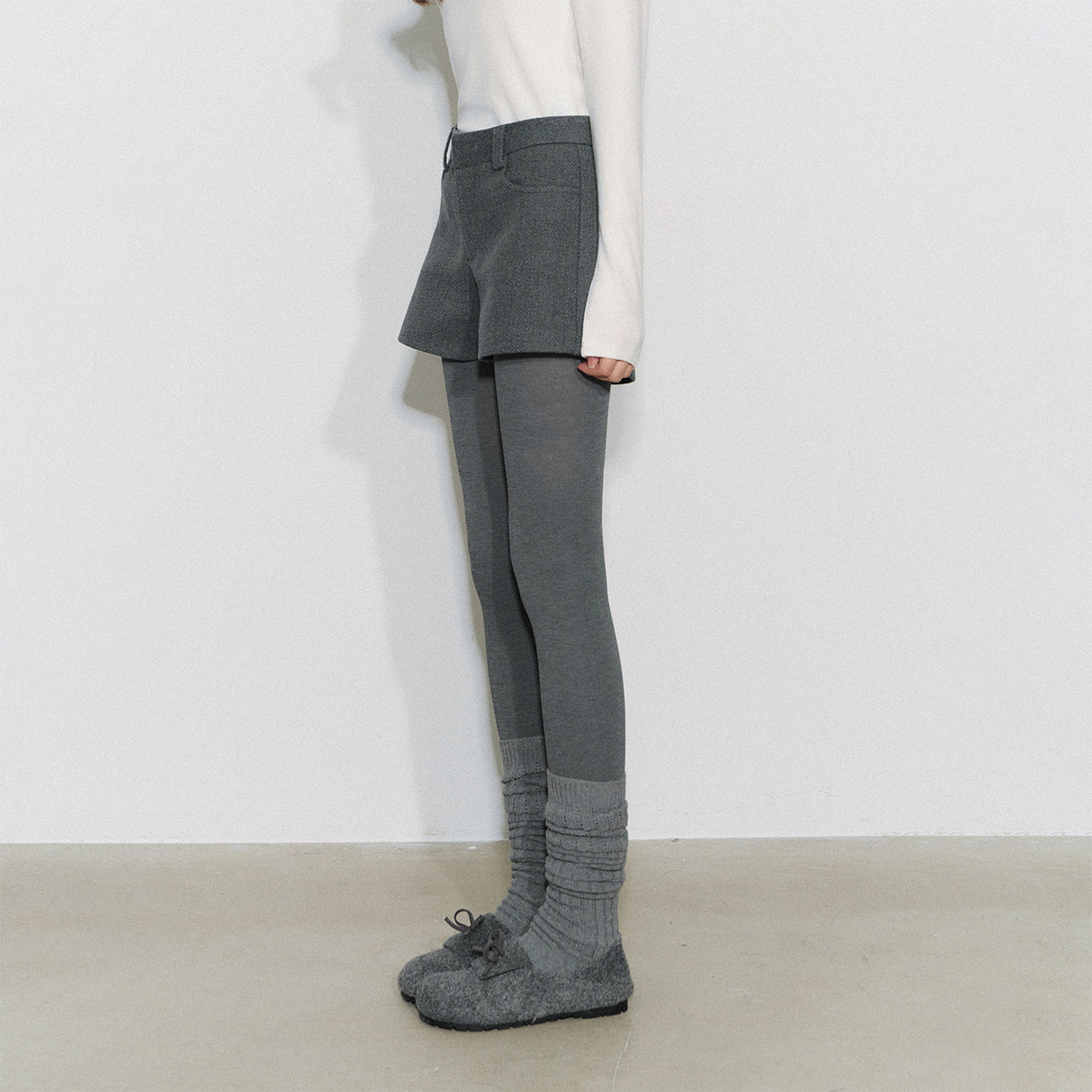 CyNi【零点压迫】修身秋冬灰色打底裤可外穿显瘦弹力连裤袜女,淘宝优惠券,粉丝福利购,淘宝优惠卷