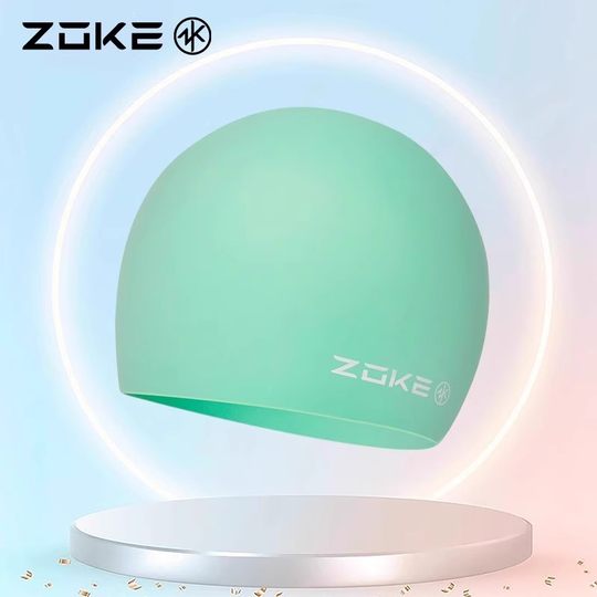 Zhouke swimming cap waterproof ear protection silicone swimming cap