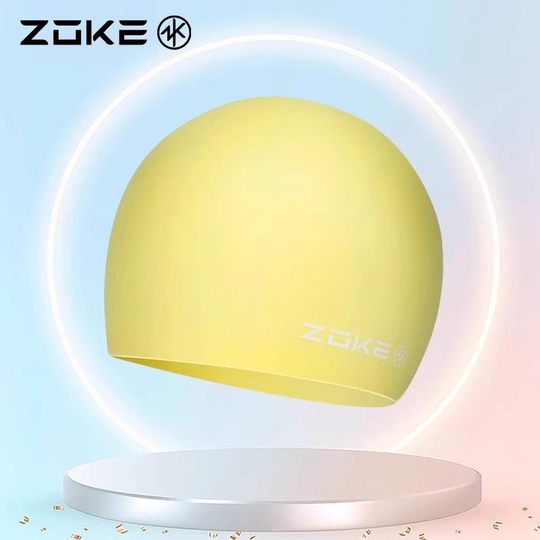 Zhouke swimming cap waterproof ear protection silicone swimming cap