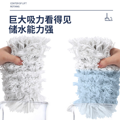 平板拖把替换布棉线墩布地拖套酒店家用商用尘推头大号60拖布排拖 - 图2
