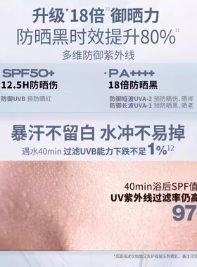 【U先试用】UNNY防晒霜乳面部提亮祛斑美白军训防紫外线隔离妆前