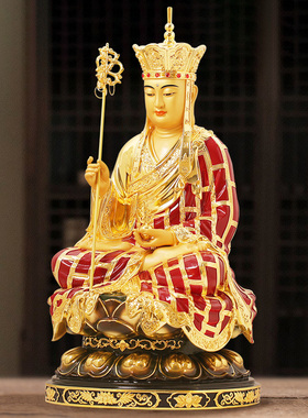 信扬家居黄铜贴金地藏王