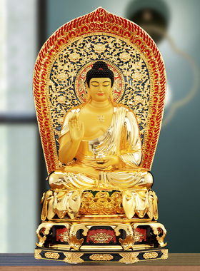 纯铜彩绘居室摆件信扬摆放中式