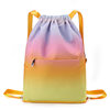 Gradient foldable drawstring backpack women's travel bag large capacity waterproof ultra-light storage bag travel sports