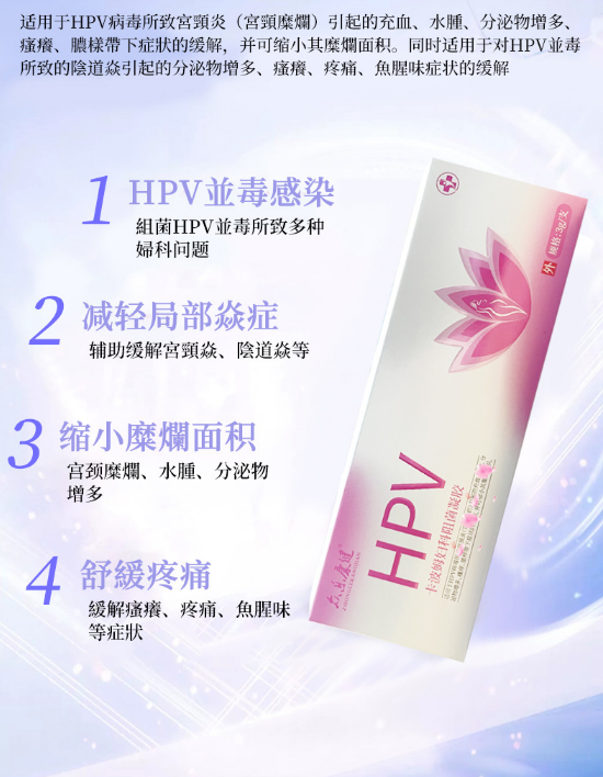 hpv妇科阻菌修复凝胶 颂焕德医疗器械私处护理