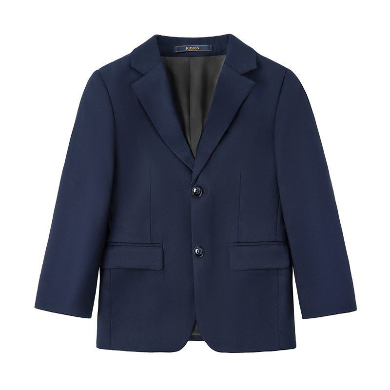Romon children's suit jacket, little boy's piano performance dress, middle-aged and older boy's handsome British jacket, boy's suit